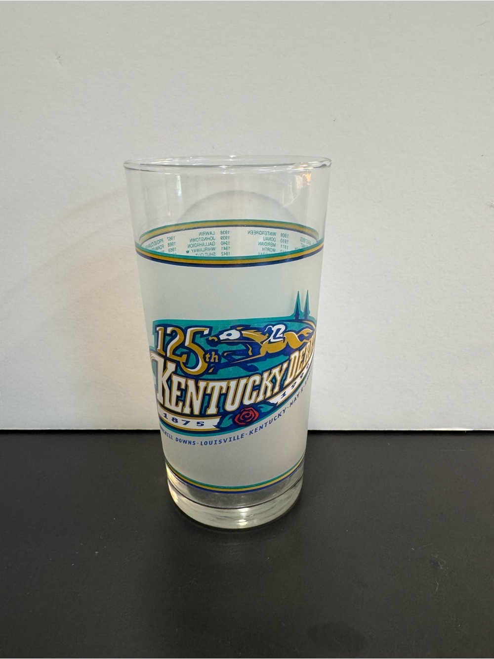 1999 Kentucky Derby 125 Mint Julep Glass